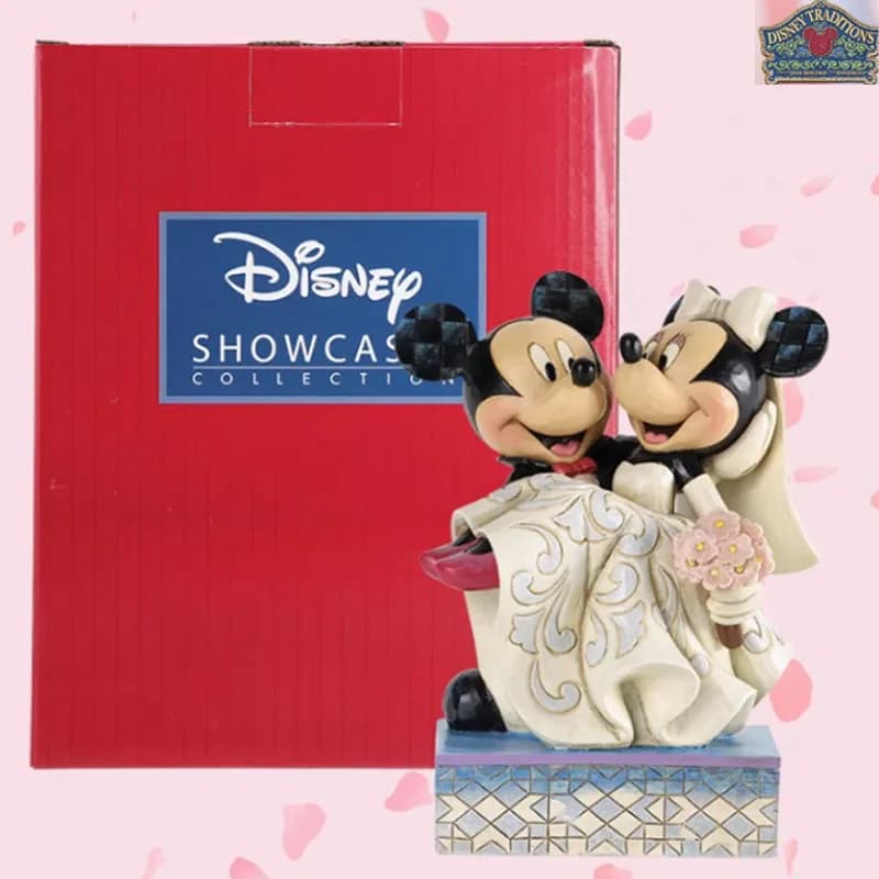 Disney Original Garage Kit Matrimonio di Topolino e Minnie 160MM Anime Action Figures Giocattoli per Ragazzi Modello Regalo Ornamenti