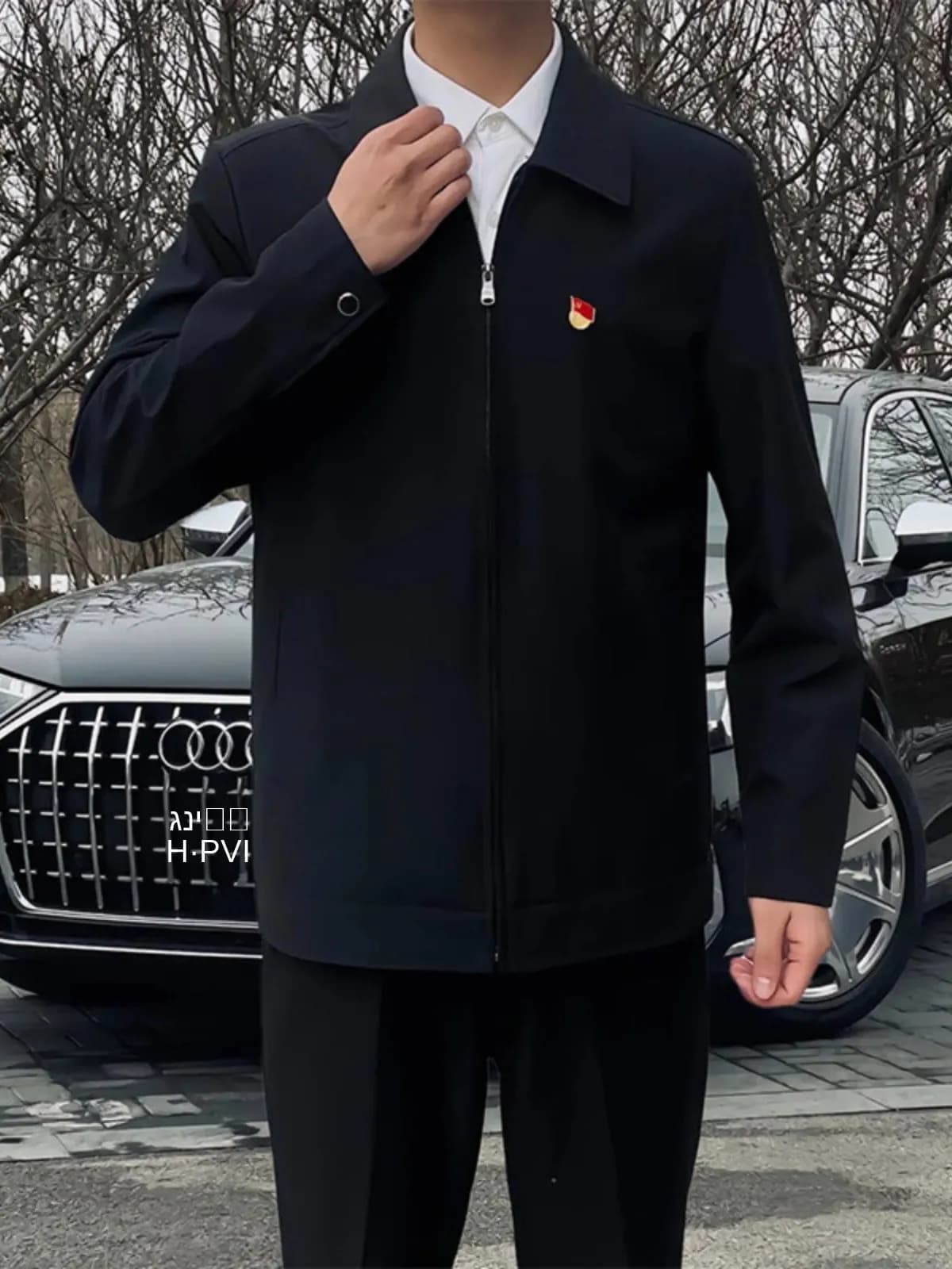 Cleanfit Short Administrative Jacket Mature Elegant Men's Fashion Leader's Stylish Outerwear Youthful Trendy Spring Autumn