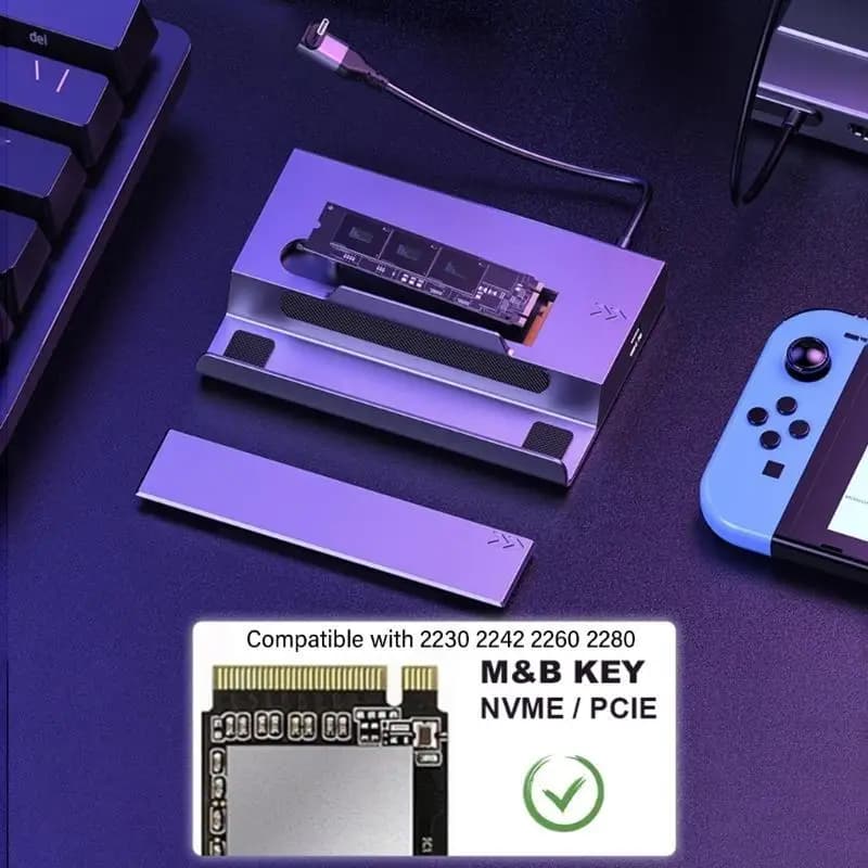 Y1UB Docking station multifunzionale 7 in 1 per ROG e SteamDeck con 4K HDMI2.0