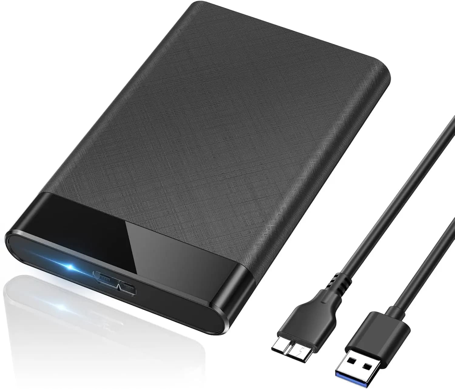 Box esterno per disco rigido da 2,5'' USB 3.0 a SATA III senza utensili per SSD HDD con UASP, compatibile con PS4 Xbox PC