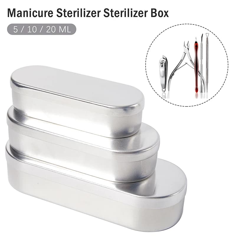 5/10/20ML Dentale Addensato In Acciaio Inox Scatola di Disinfezione Scatola Vassoio di Disinfezione Piastra Quadrata Copertura Strumenti Chirurgici