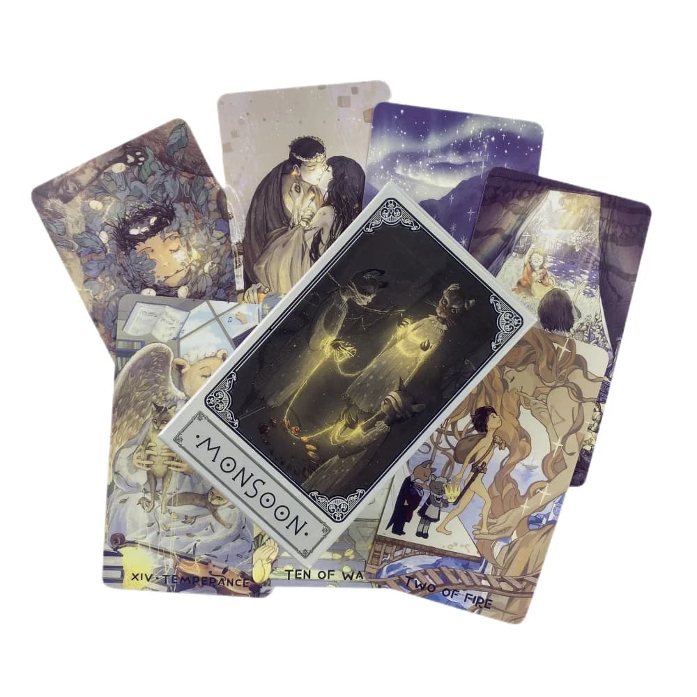 Monsoon tarocchi gioco Fortune-telling Oracle divinazione Visions Edition messaggi Board Deck