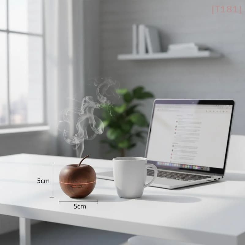 [E] 1/3 Set Of Wooden Shaped Essential Oil Diffuser Fragrance Diffuser Suitable For Home Bathroom Car Decoration