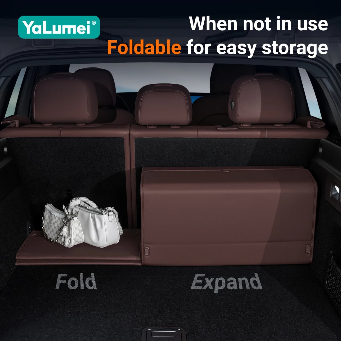 For Tesla Model 3 Y S X YL 2017-2020 2021 2022 2023 2024 2025 2026 Car Rear Trunk Storage Box Foldable Organizer Accessories