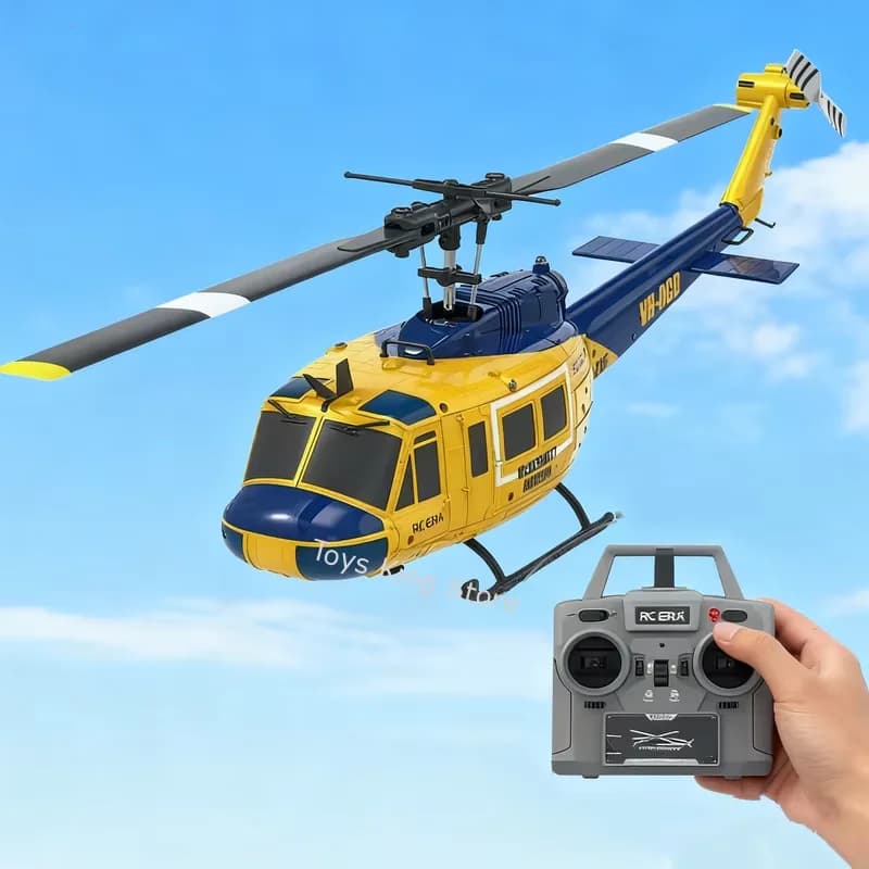 Elicottero RC JJRC 1/48 6CH con Alettoni Liberi e Funzione di Retromarcia, Aeromobile Telecomandato Intelligente ERA per Acrobazie, Giocattolo da Esterno per Bambini, Regalo
