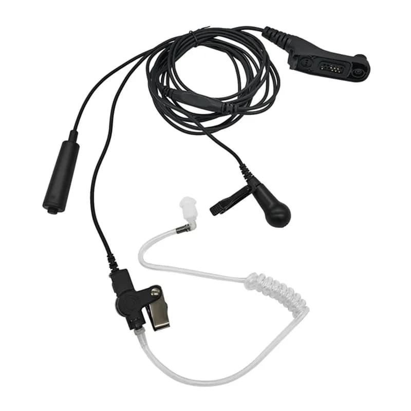 PTT Walkie Talkie PTT a 3 fili, cuffia acustica, auricolare radio con collare lavalier, microfono per Motorola APX4000 APX6000