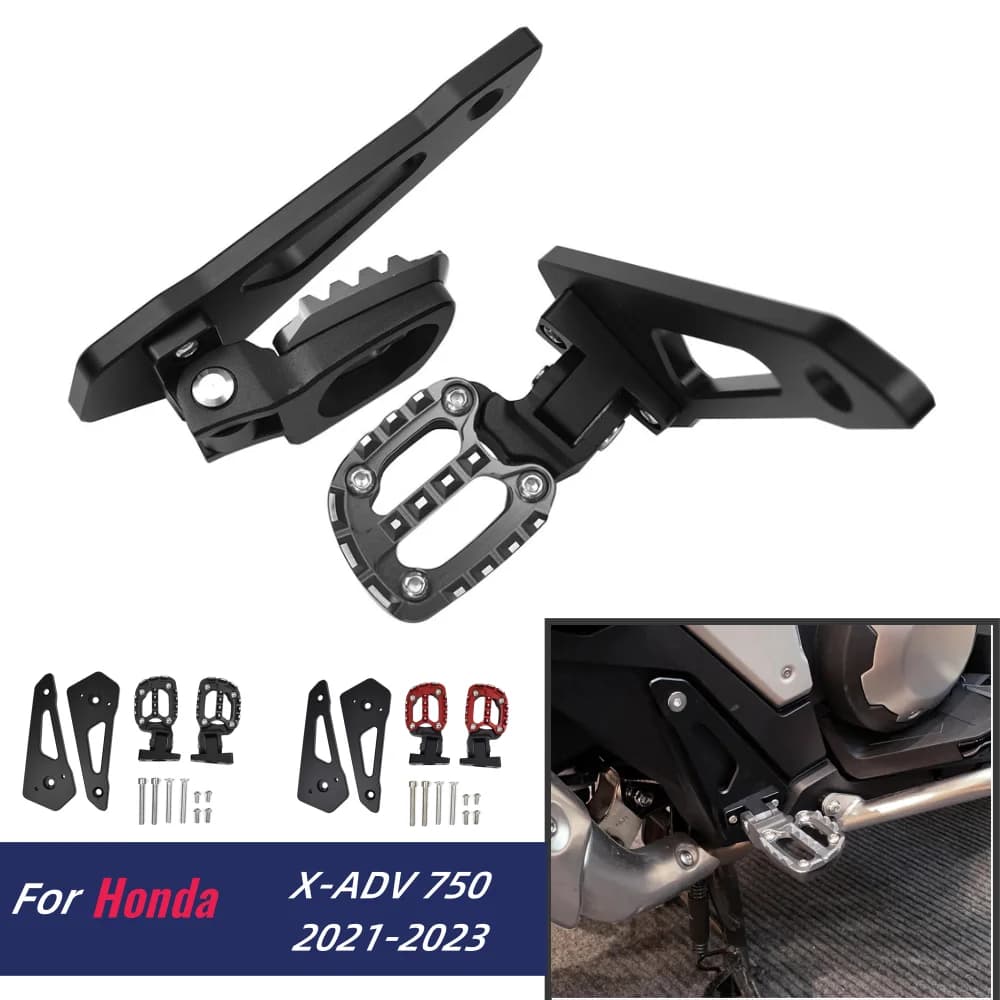 Per Honda X-ADV XADV 750 2021 2022 2023 2024 X-ADV750 XADV750 Pedale Posteriore Del Basamento Pieghevole Pedane Passeggero Piede Accessori