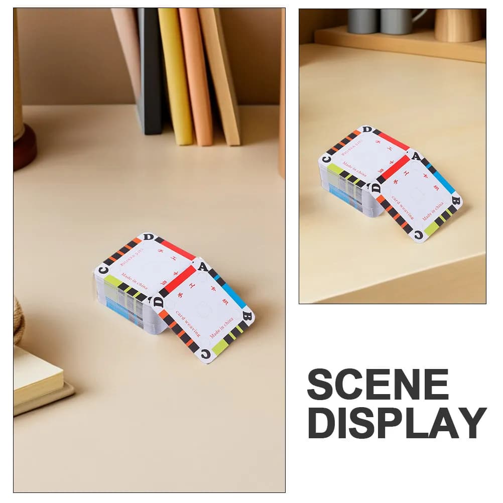 200Pcs Weaving Cards Tablet Paper Loom Cards Craft Supplies for Weaving Loom Beginners Portable Lightweight Smooth Surface DIY