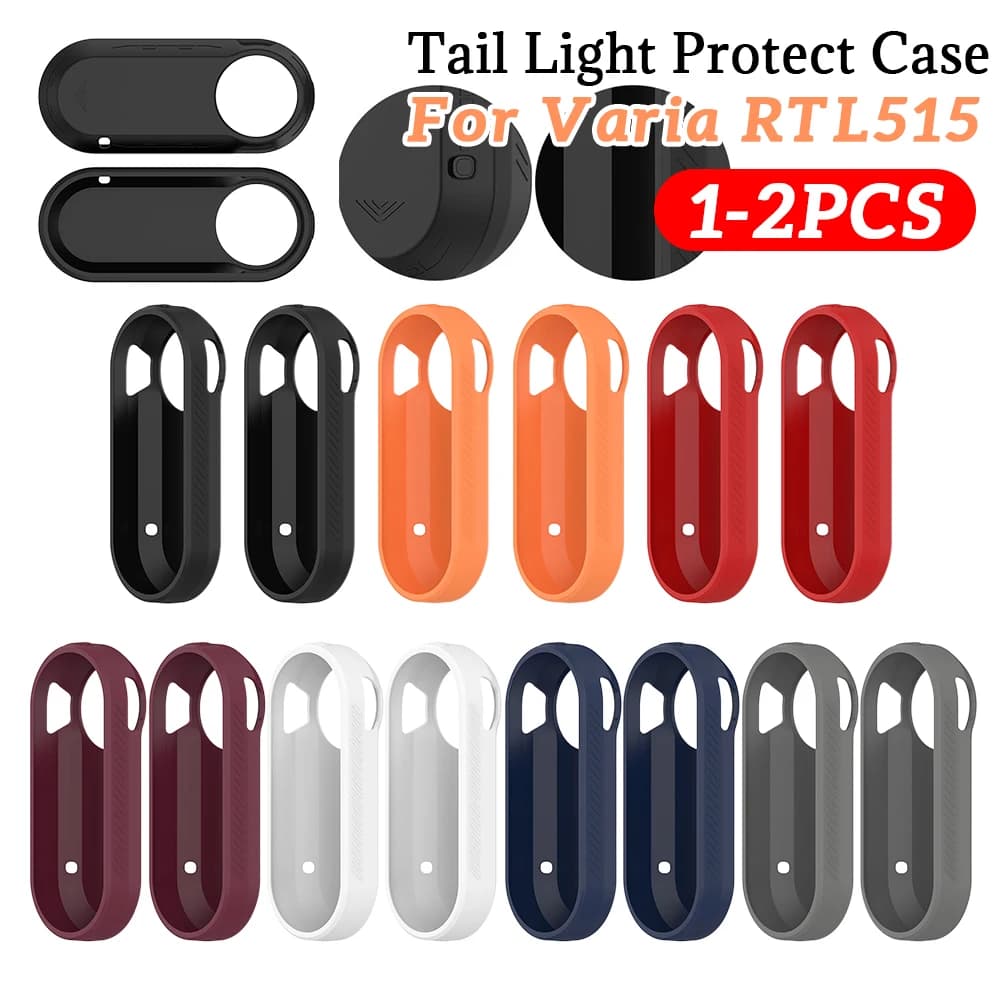 2 Pezzi Custodia Protettiva in Silicone Lavabile per Luci Bici Smart, Anti-Smarrimento, Antiurto, Antipolvere per Garmin Varia RTL515