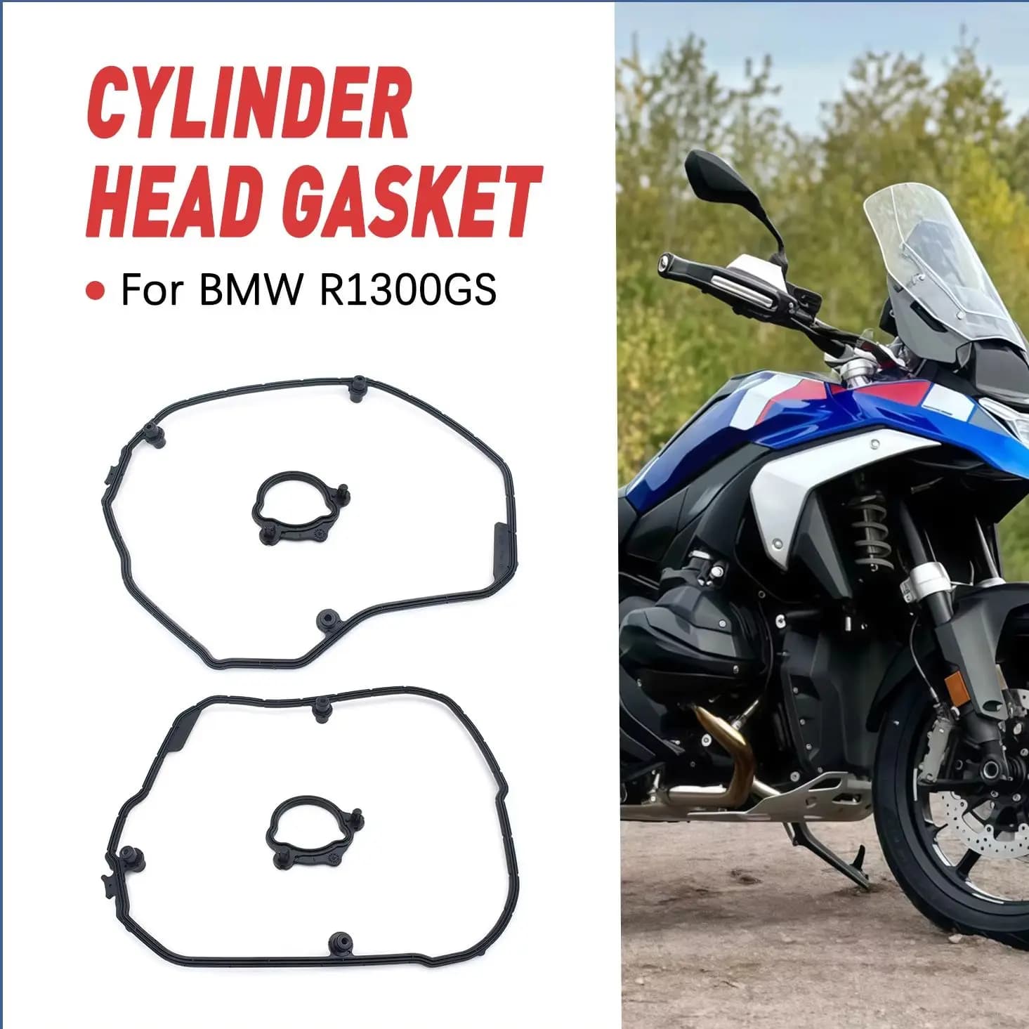 Guarnizione Coperchio Testata Cilindro Moto OEM Destra 11121027894 Sinistra 11121027893 per BMW R1300GS 2024 2025 2026 - Ricambi Motore
