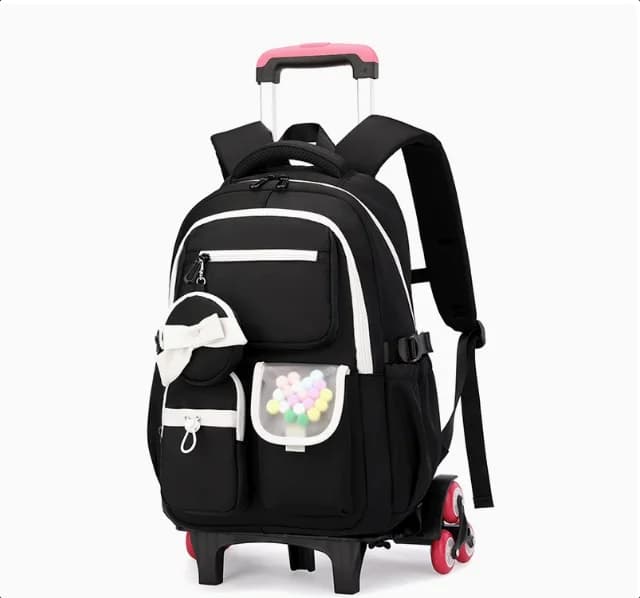 School Rolling Backpack For Girls School Wheeled Backpack Kids Travel Trolley Luggage for Girls School wheeled backpack Bag