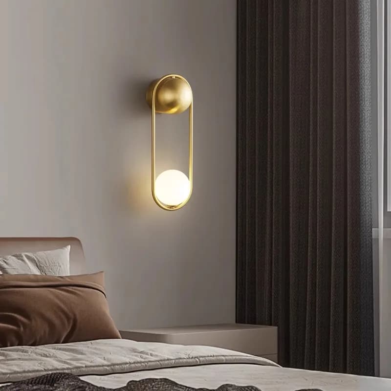 Lampada da parete minimalista a LED AC90-260V Nordic Light Lampada da parete minimalista di lusso per corridoio Lampada da parete moderna semplice per camera da letto