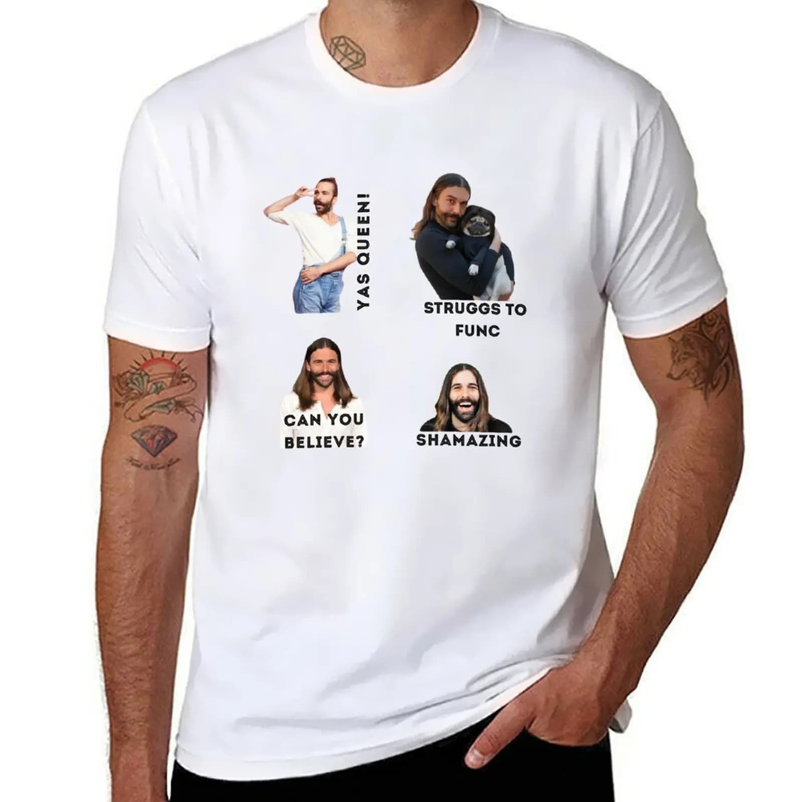 Johnathan Van Ness, Jvn, Citazioni, Pacchetti di adesivi, Set di adesivi, Pacchetti di adesivi, Regali divertenti e fantastici, Regali, T-shirt della cultura pop