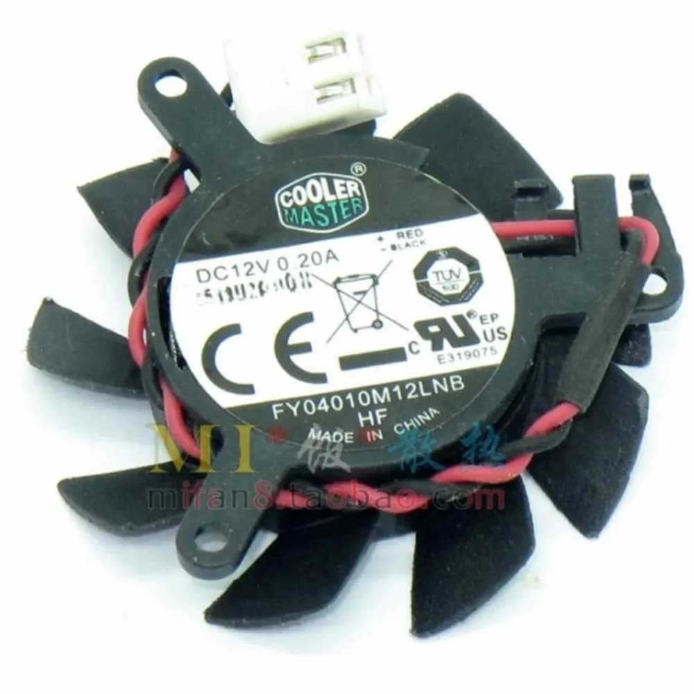 Original for Cooler Master FY04010M12LNB 37mm Graphics Video Card Fan Replacement 31mm 12V 0.20A 2Wire 2Pin