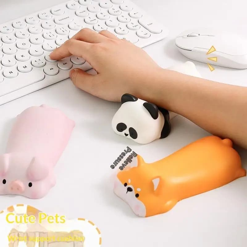 Z. Tappetino per mouse con supporto ergonomico per il polso, antistress, per ufficio, computer, scrivania, gaming, tastiera