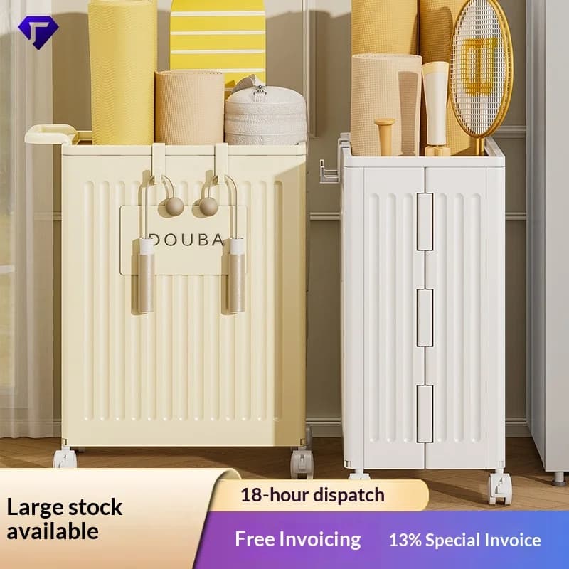 Yoga Mat Rolling Storage Bin Foam Roller Organizer Home Gym Garage Studio Space Saving Basket Storage Boxes Home Furniture
