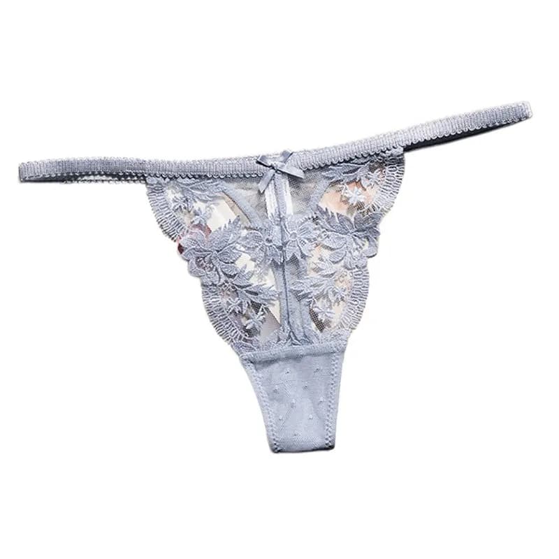 Lace Panties Sexy Thong Women Underwear Briefs Breathable G String Seamless Low Waist Hollow Out Underpants Size S-XL