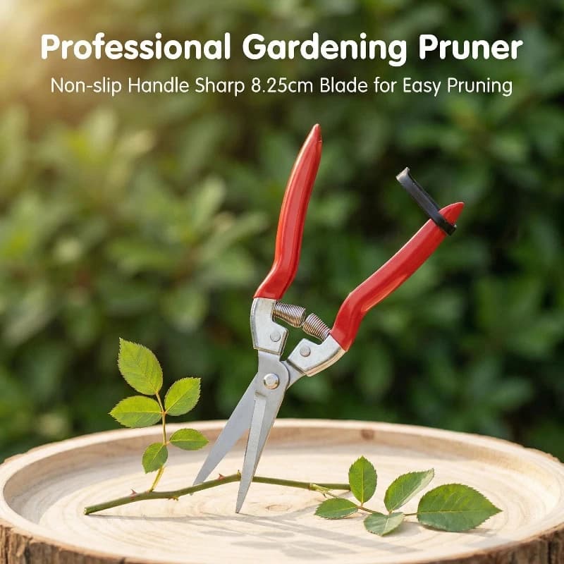 Garden Scissors - Shears with Micro-Precision Point, Garden Scissors - Florist Scissors in Straight Blade for Precise Plant Care