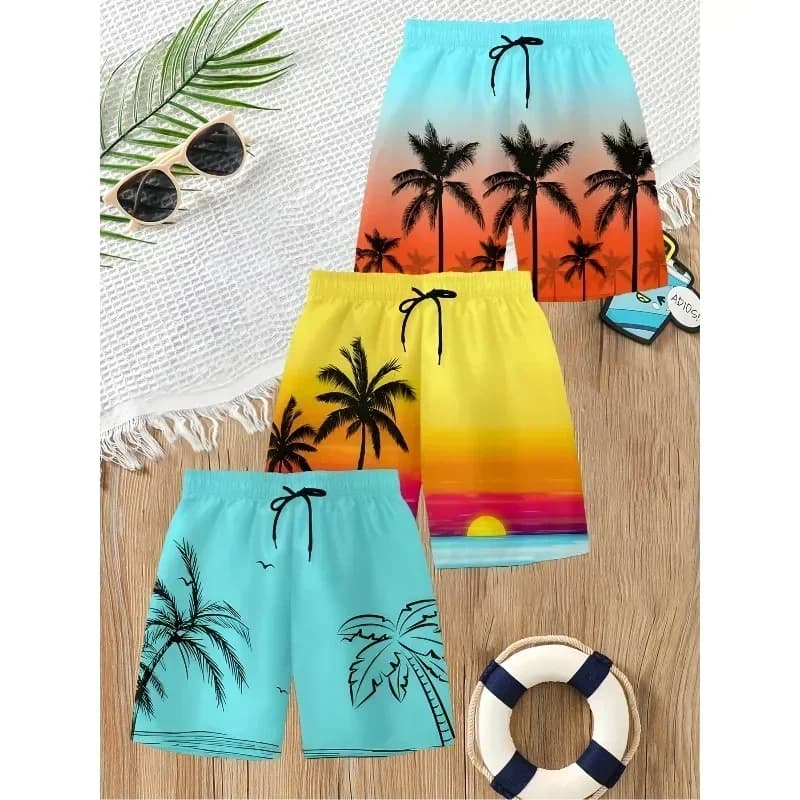Accessori, Costumi da bagno alla moda per ragazzi, Pantaloncini da spiaggia, Pantaloncini da surf per ragazzi, Tessuti ad asciugatura rapida