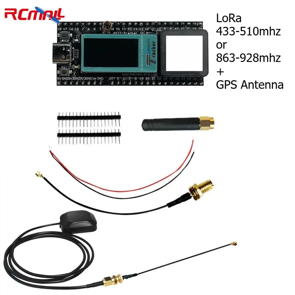 Tracker GPS Wi-Fi Bluetooth Heltec ESP32 LoRa Meshtastic SX1262 con Antenna GPS per Arduino e Tracciamento Veicoli