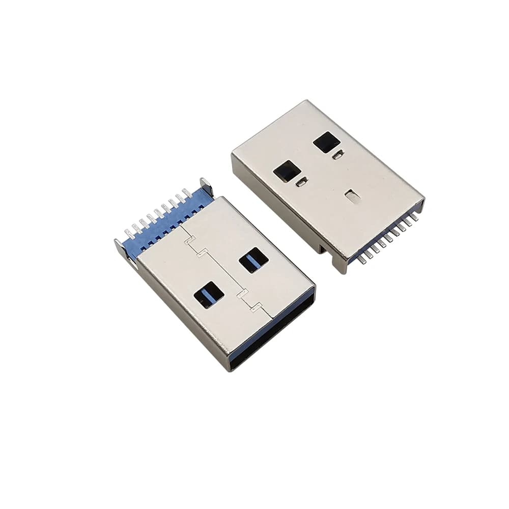 USB 3.0 Tipo A Spina Maschio Connettore a 9 Pin SMT SMD Tipo di Saldatura U-disk Drive Spine di Trasmissione Dati Riparazione Adattatore USB-A