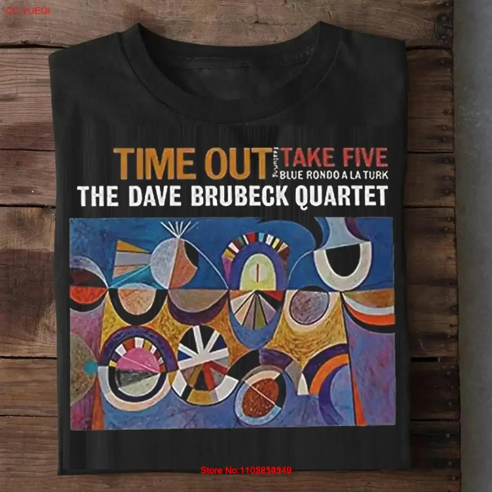 Vtg Dave Brubeck Quartet Time Out 59 Jazz T Shirt Full Size TR1356 vintage Washed Casual fashion Unisex Stylish