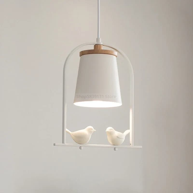 Nordic Minimalist Pendant Lights Restaurant Modern Bird LED Pendant Lamp Dining Table Bedroom Bedside Hanging Light Fixtures E27