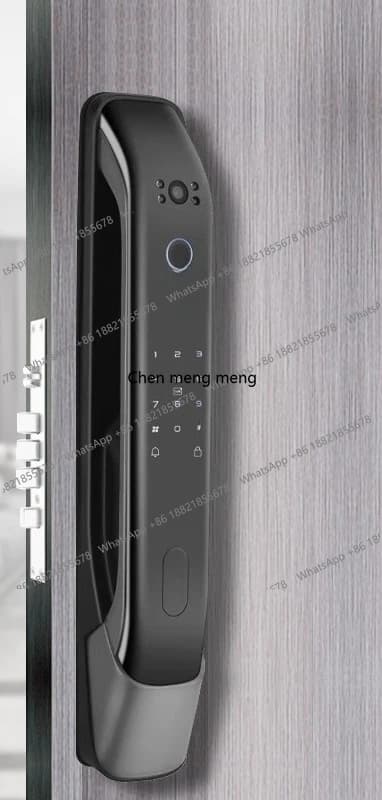 Serratura Intelligente Completamente Automatica con Blocco Remoto, Acquisizione in Tempo Reale di Password e Impronte Digitali, Antifurto per Casa