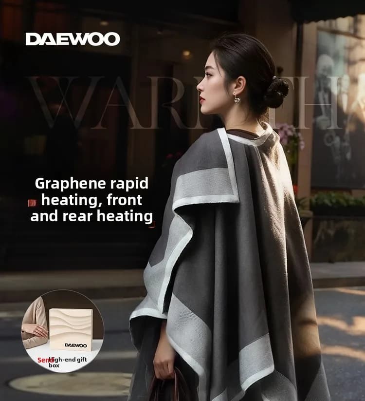 Electric shawl heating heating warm blanket outdoor office lunch break cape blanket cape usb car