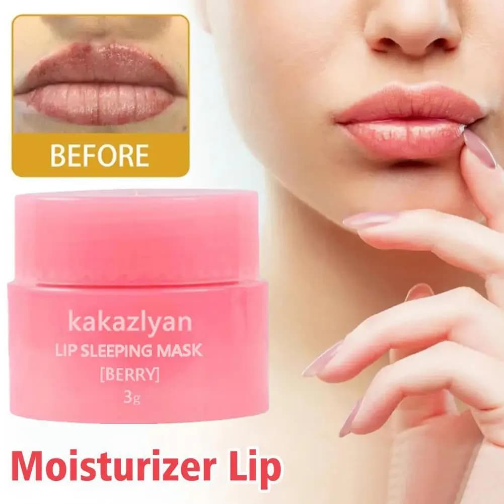 3g corea del sud Lip Sleep Mask Night Sleep Maintenance idratante Lip Gloss Bleach Cream nutriente Lip Care balsamo per le labbra