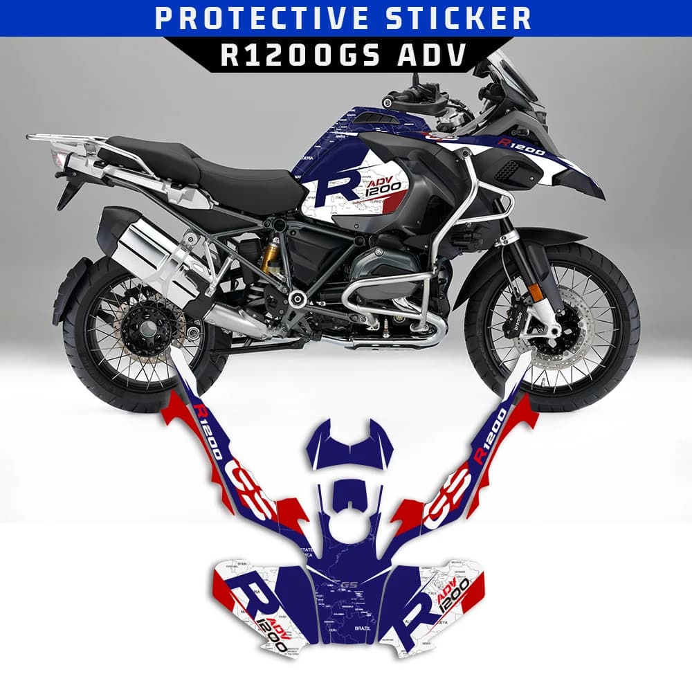 For BMW R1200GS R1200 GS ADV 2013 - 2018 Motorcycle Whole Car Sticker UV-proof decal accessories