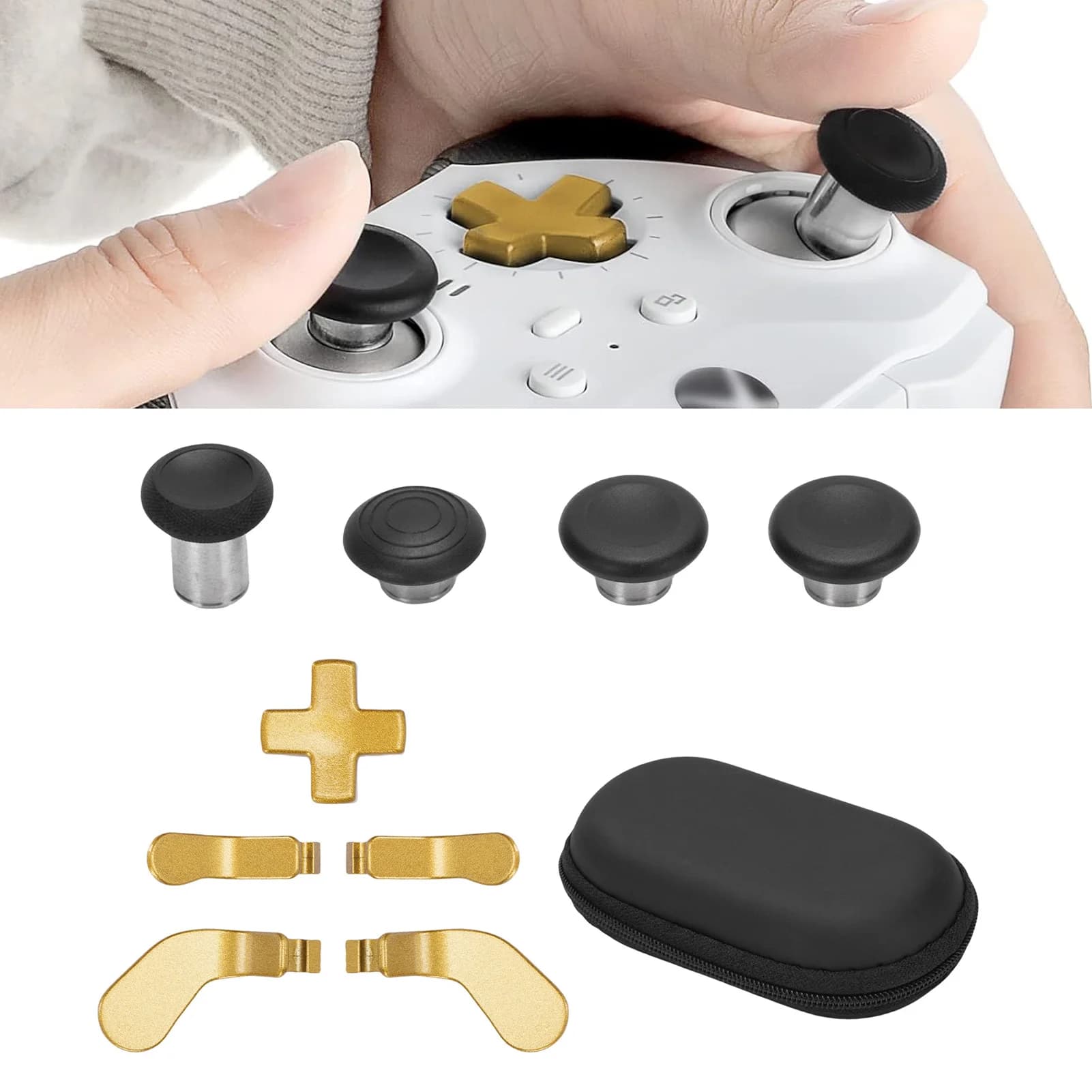 Pacchetto componenti controller Cuscinetti 1 D Accessori in acciaio inossidabile Sostituzione per controller Xbox Elite serie 2 per giochi