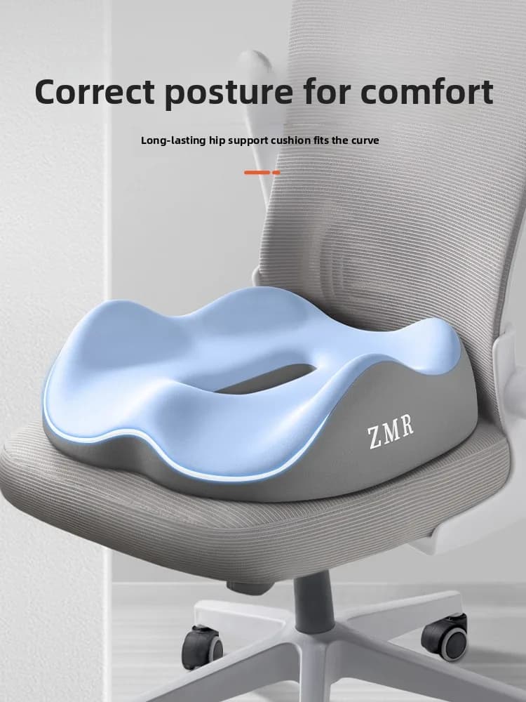 Cuscino Ergonomico per Sedia da Ufficio con Supporto per Coccige, Imbottito per Emorroidi, Colori Assortiti, Design Moderno e Semplice in Tessuto per Casa