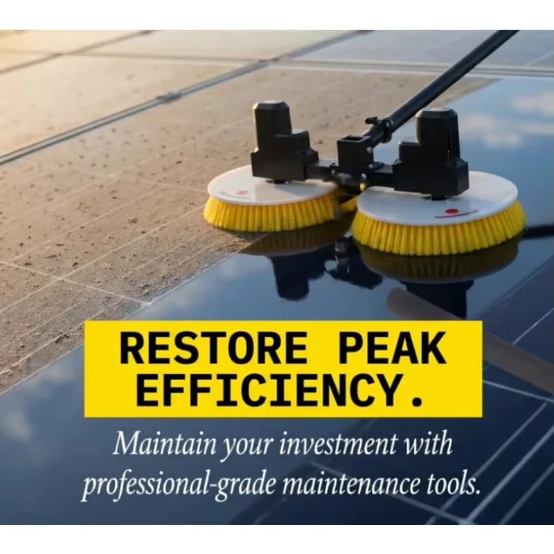 Telescopic Water Fed Pole Kit for Roof Solar Panel, Extension High Window Cleaning Brush Set