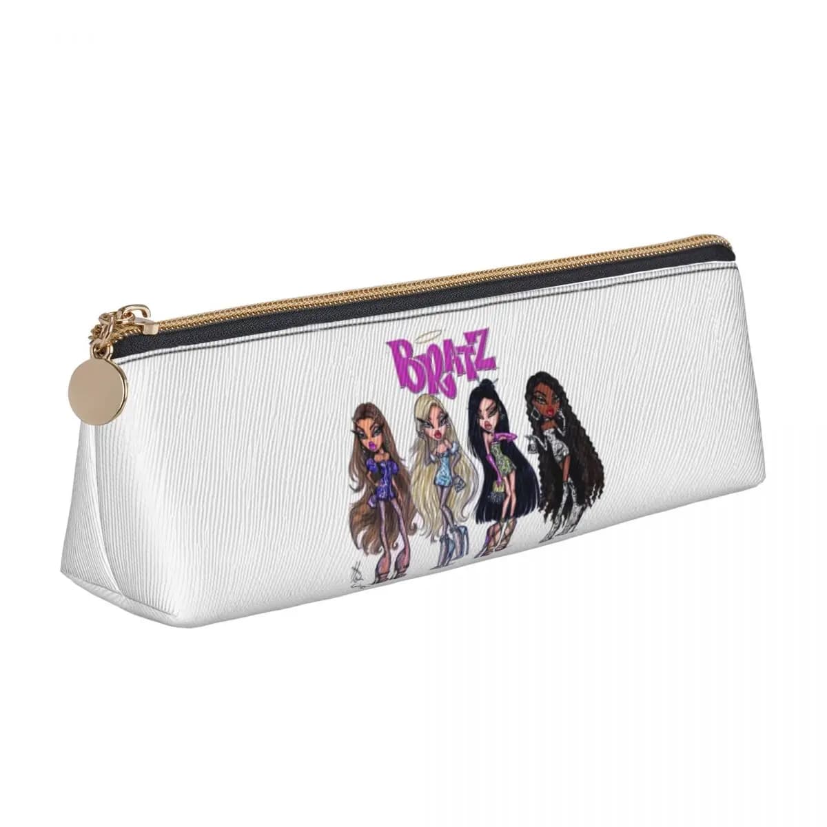 Bratzs Doll Pencil Case for Kids Gifts Large Storage Pen Box Pencil Bag Stationery Supplies Pen Holder Bag