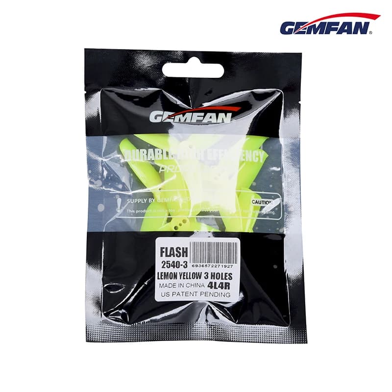 4 paia Gemfan Flash 2540 2.5 x4x3 2.5 pollici elica a 3 pale 1.5mm per RC FPV Freestyle 2.5 pollici stuzzicadenti Cinewhoop droni canalizzati