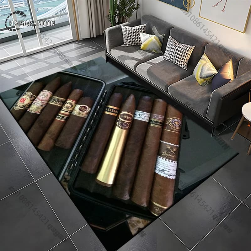 Tobacco cigar mat, home carpet, living room, bedroom, sofa, tirbino, kitchen decoration, anti-slip mat, yoga mat, home decoration