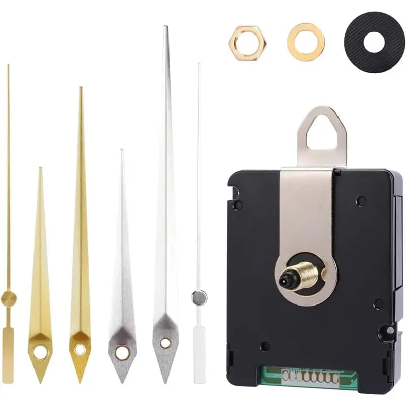 【ALLOWANCE】Movimento Silenzioso Radiocontrollato DCF77 24mm per Sostituzione Lancette Orologio - Ricambio Nero per Orologio da Parete