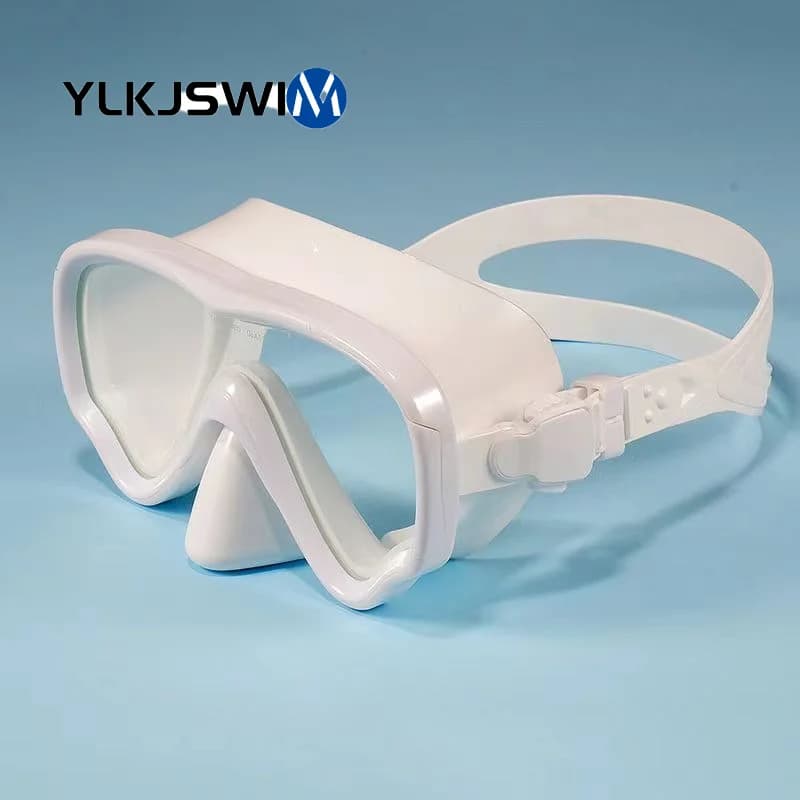 Dry snorkeling set, wide panoramic view, scuba diving mask, professional snorkeling equipment