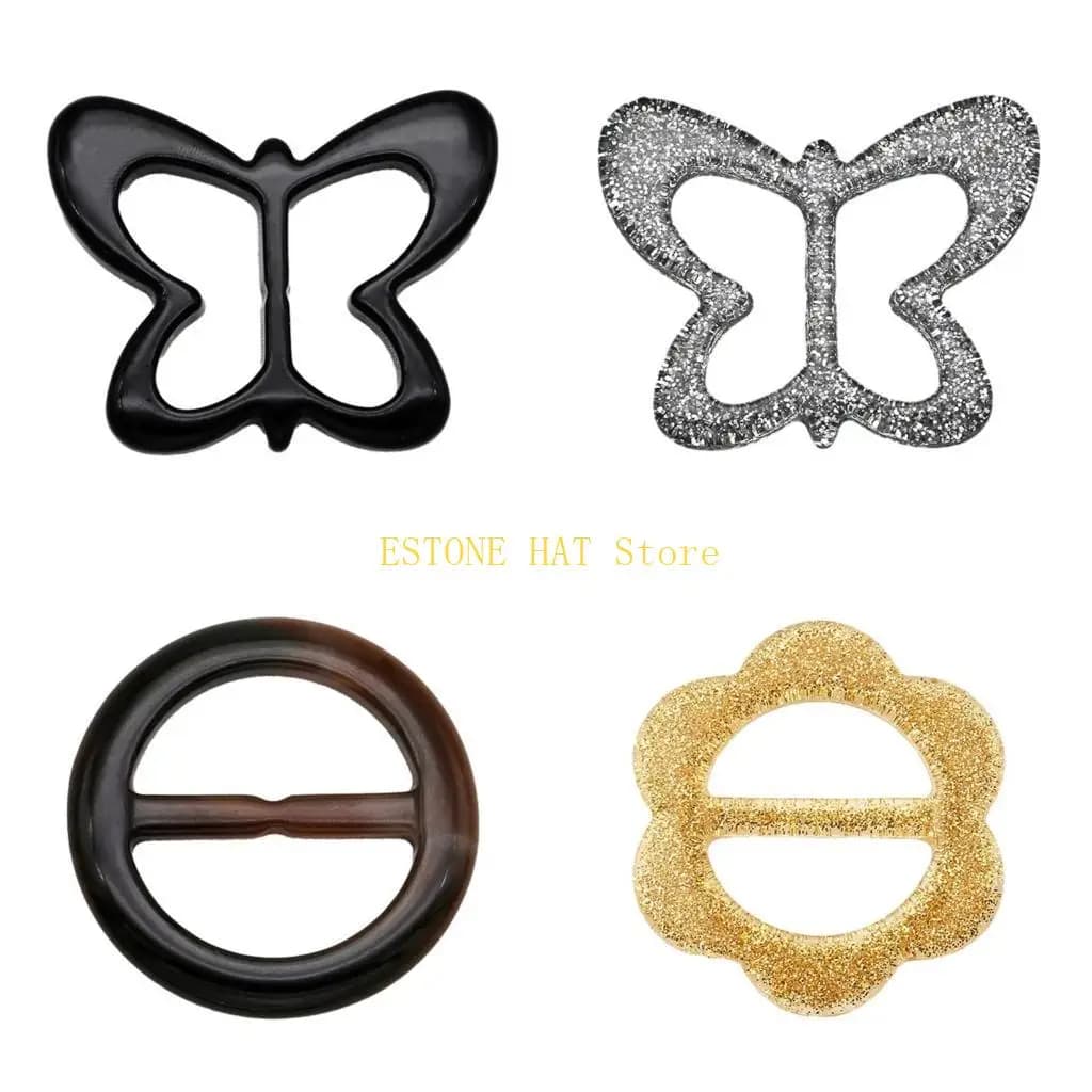 49MF Exquisite Resin Belt Buckle Assorted Color Resin Round Scarf Buckle Waistband