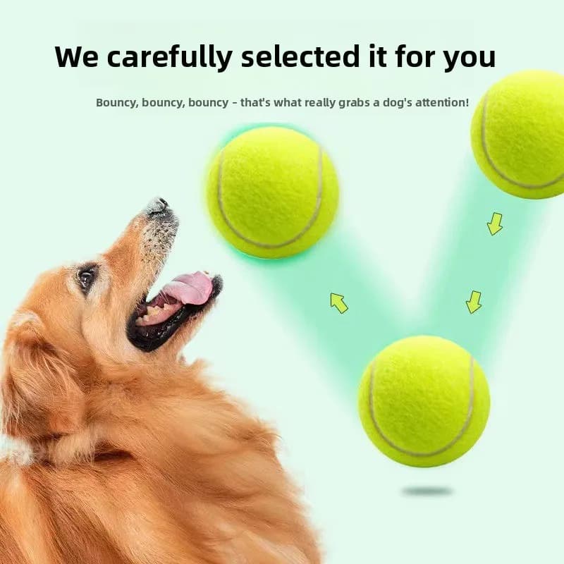 Elastic Rubber Grade 1 Tennis Balls Dog Toys Chew Toys For Medium And Small Dogs Outdoor Tennis Ball Pet Supplies
