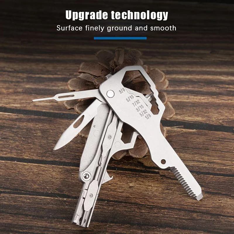 Mini Multifunctional Keychain Tool Card Stainless Steel Emergency Repair Tool Drone Repair Tool Essential Outdoor and Home Use