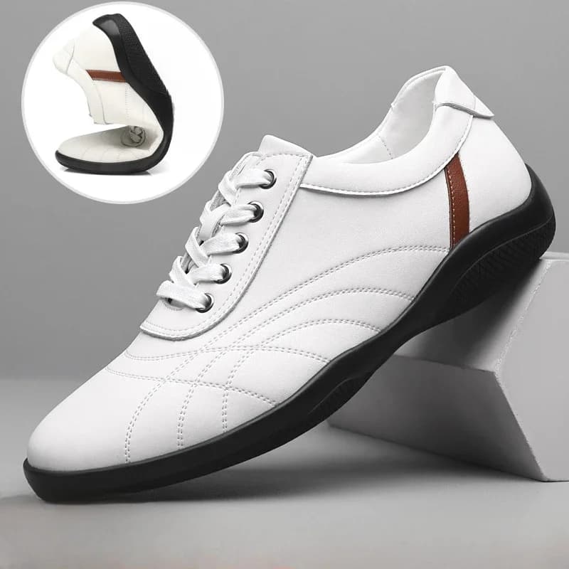 Sports Casual Shoes for Men British Leather Non-slip Men's Sports Shoes Comfortable Soft Sole Men's Casual Leather Shoes