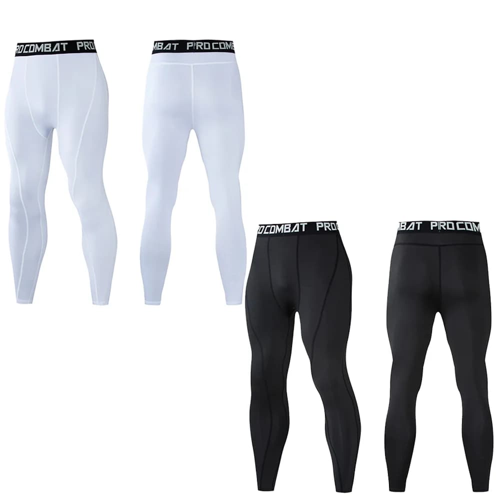 Leggings da uomo palestra collant da corsa pantaloni a compressione da uomo fitness da jogging pantaloni lunghi pantaloni da allenamento yoga