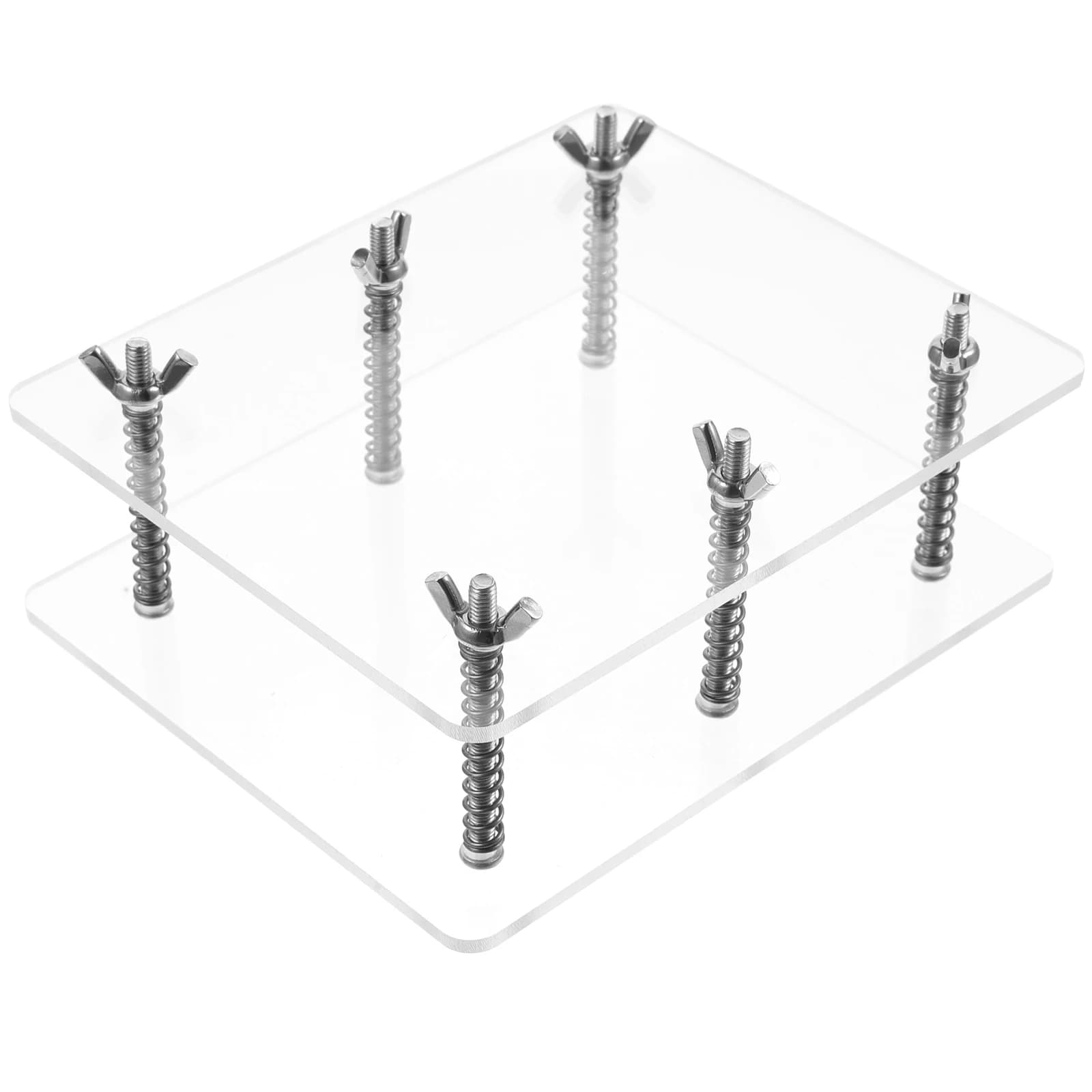 1 set di presse per carte adatte per strumenti di archiviazione vetrina correttore di flessione strumenti di riparazione sportiva supporto da gioco pressatura in acciaio inossidabile
