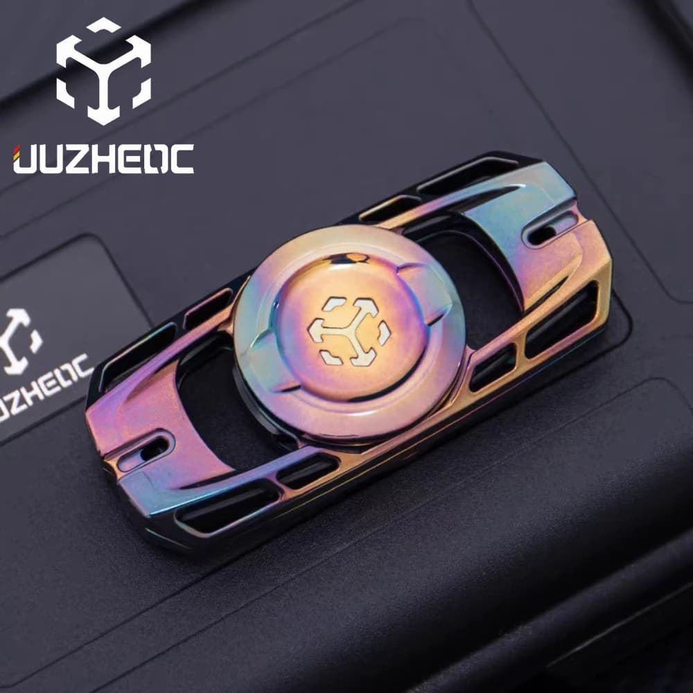 JUZHEDC LINGYIN Diapason a due pale Fidget Spinner Giocattoli di ansia in metallo Giocattoli di agitazione per adulti Gadget Accessori da scrivania