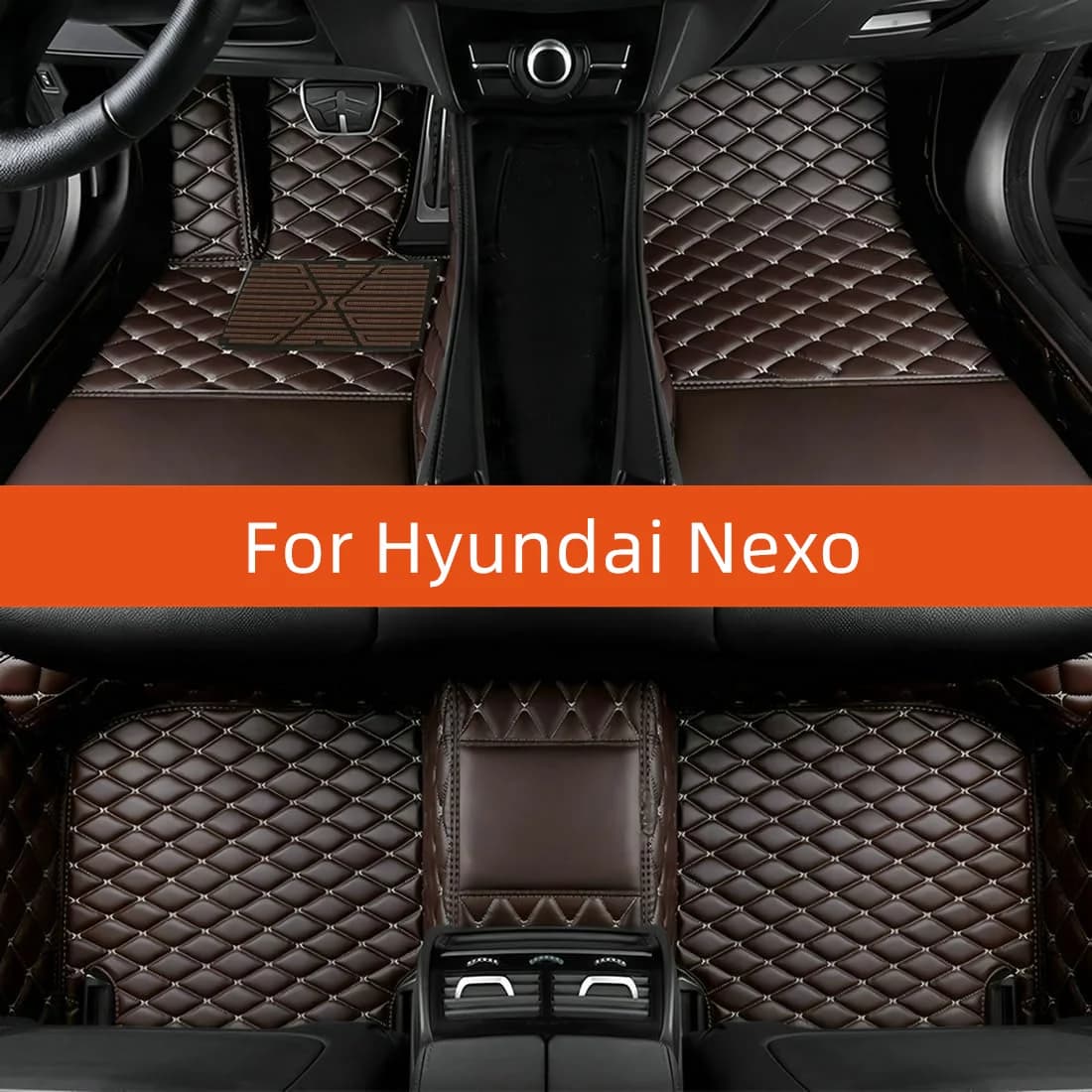 Tappetino per auto in pelle personalizzato per Hyundai Nexo 2019 2020 2021 2022 Accessori interni per tappetino per auto