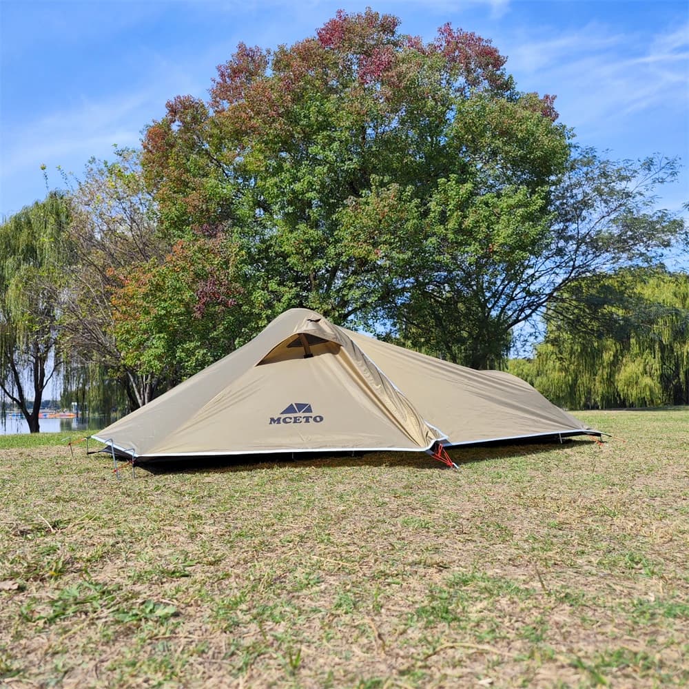2024 camping tent for 1 person pole aluminum ultralight camping tent Stormproof suitable for tent per single person four seasons