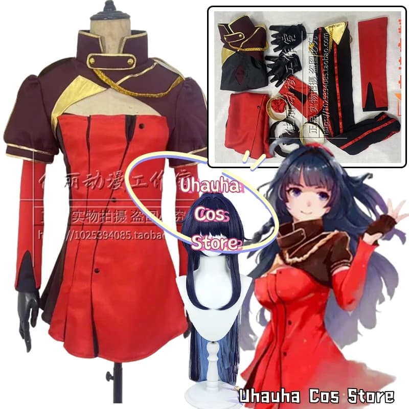 Uhauha Cos*/Costume Cosplay del Gioco Honkai Impact 3 Raiden Mei Nuova Skin Valkyrie Ranger Parrucca e Scarpe Raiden Mei Travestimento per Halloween