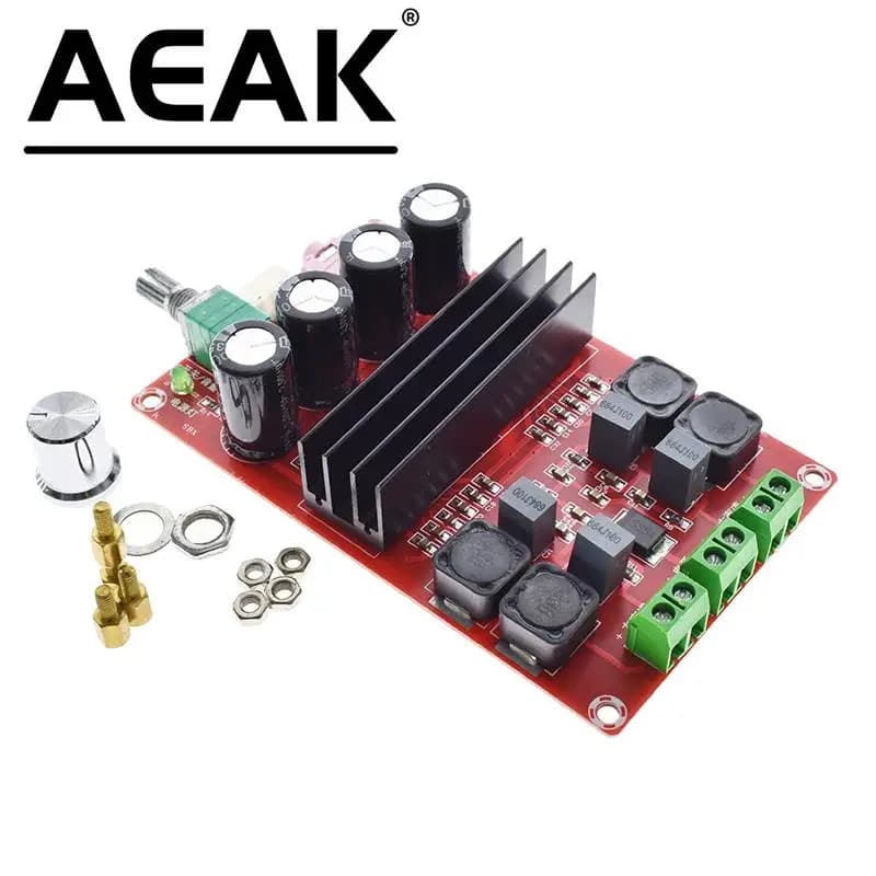 XH-M190 TPA3116 D2 2x100W Scheda amplificatore audio digitale a doppio canale per Arduino TPA3116D2 Modulo a due canali 100W + 100W 12-24V